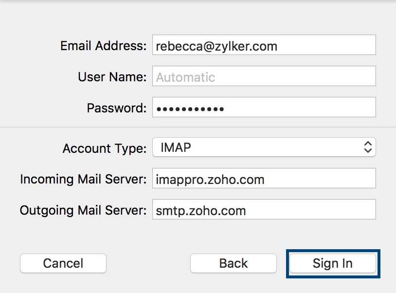 update gmail password mail for mac